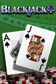 Blackjack hand showing an ace and a jack